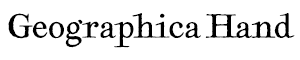 Geographica Hand font download