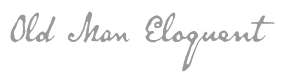 Old Man Eloquent font