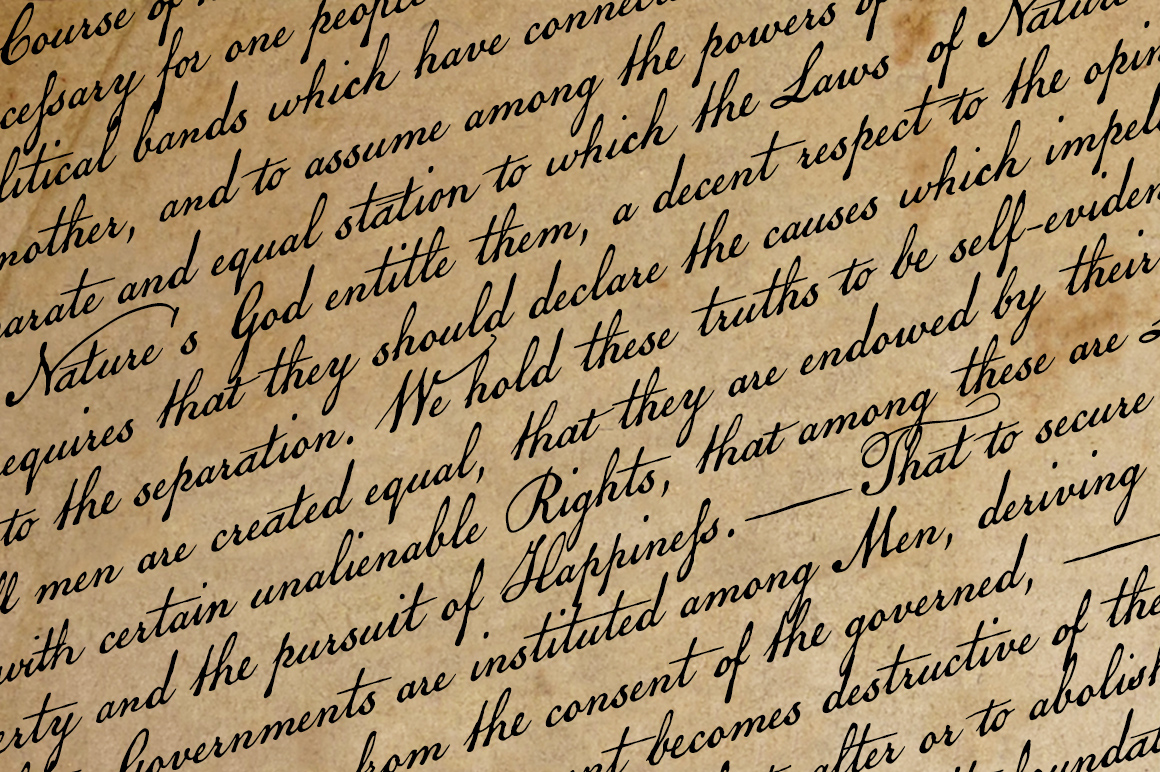 OldFonts.com | American Scribe, the Original Declaration of